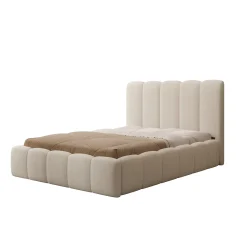 Vesna - Tweepersoonsbed - Teddystof beige - 140x200 cm