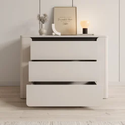 Vexon - Ladekast - Beige/Zwart - 111x45x78 cm