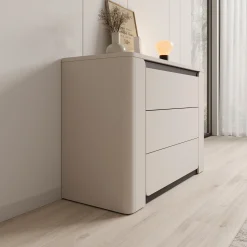 Vexon - Ladekast - Beige/Zwart - 111x45x78 cm