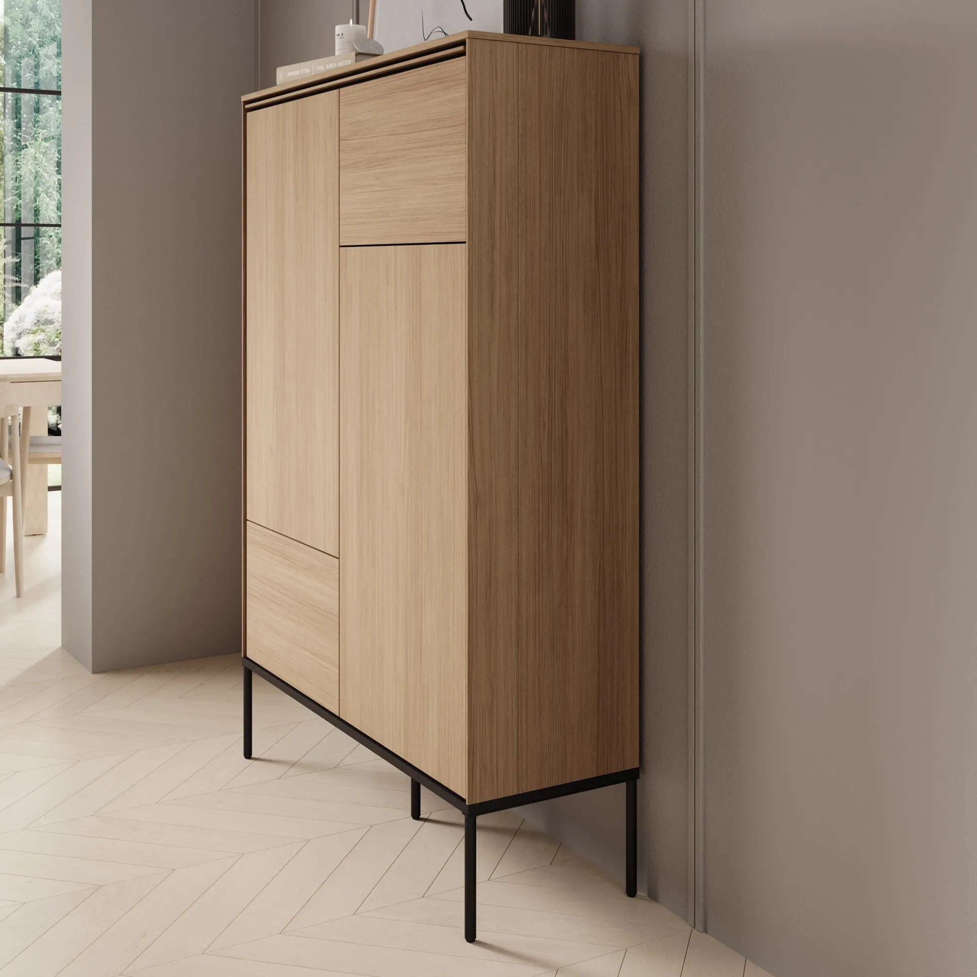 Vicious - Dressoir - Eiken - 98x34x142 cm