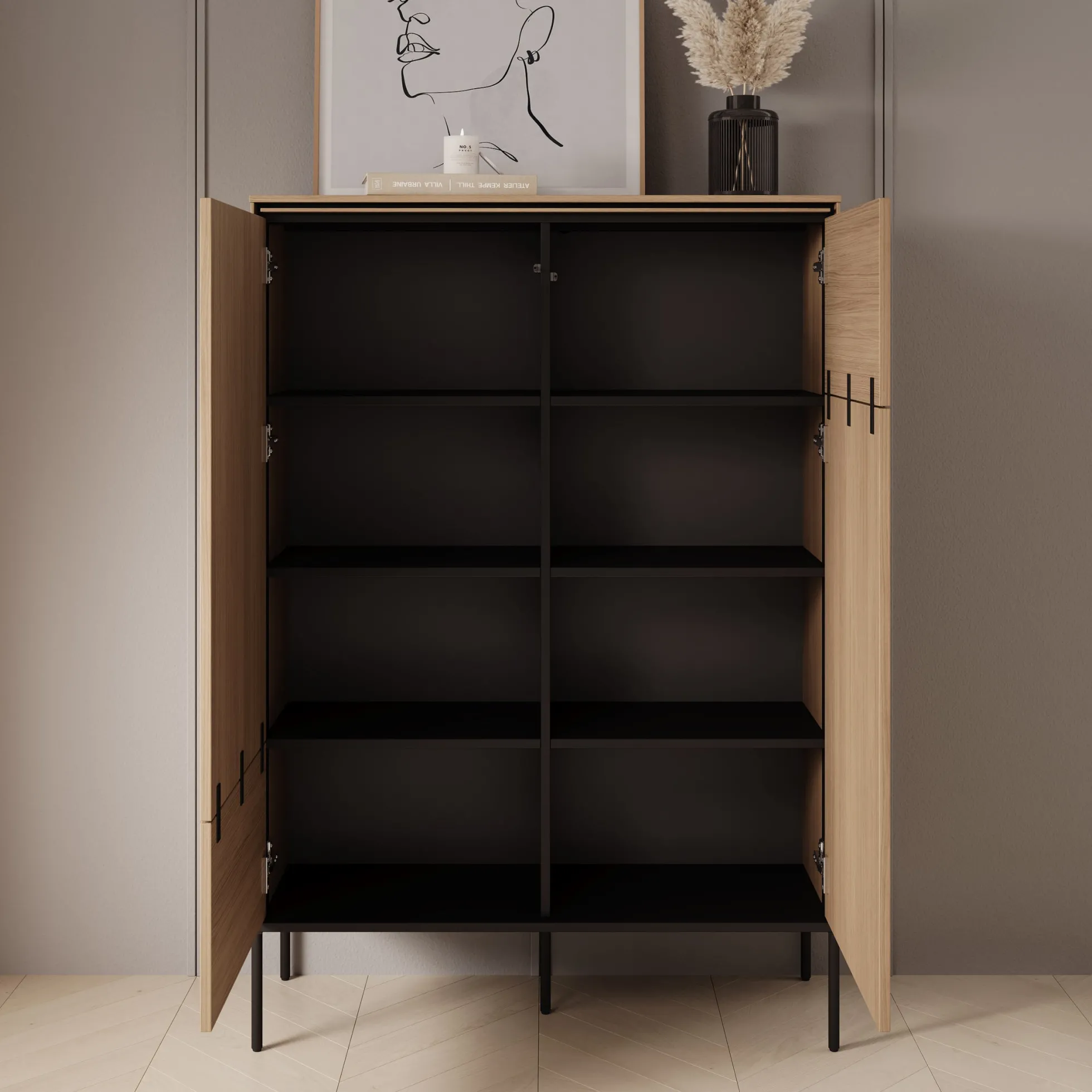Vicious - Dressoir - Eiken - 98x34x142 cm