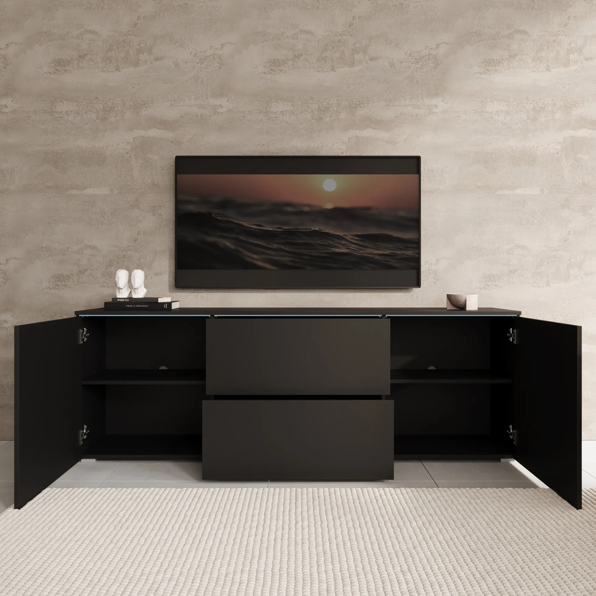 Vico - TV-Meubel - Zwart