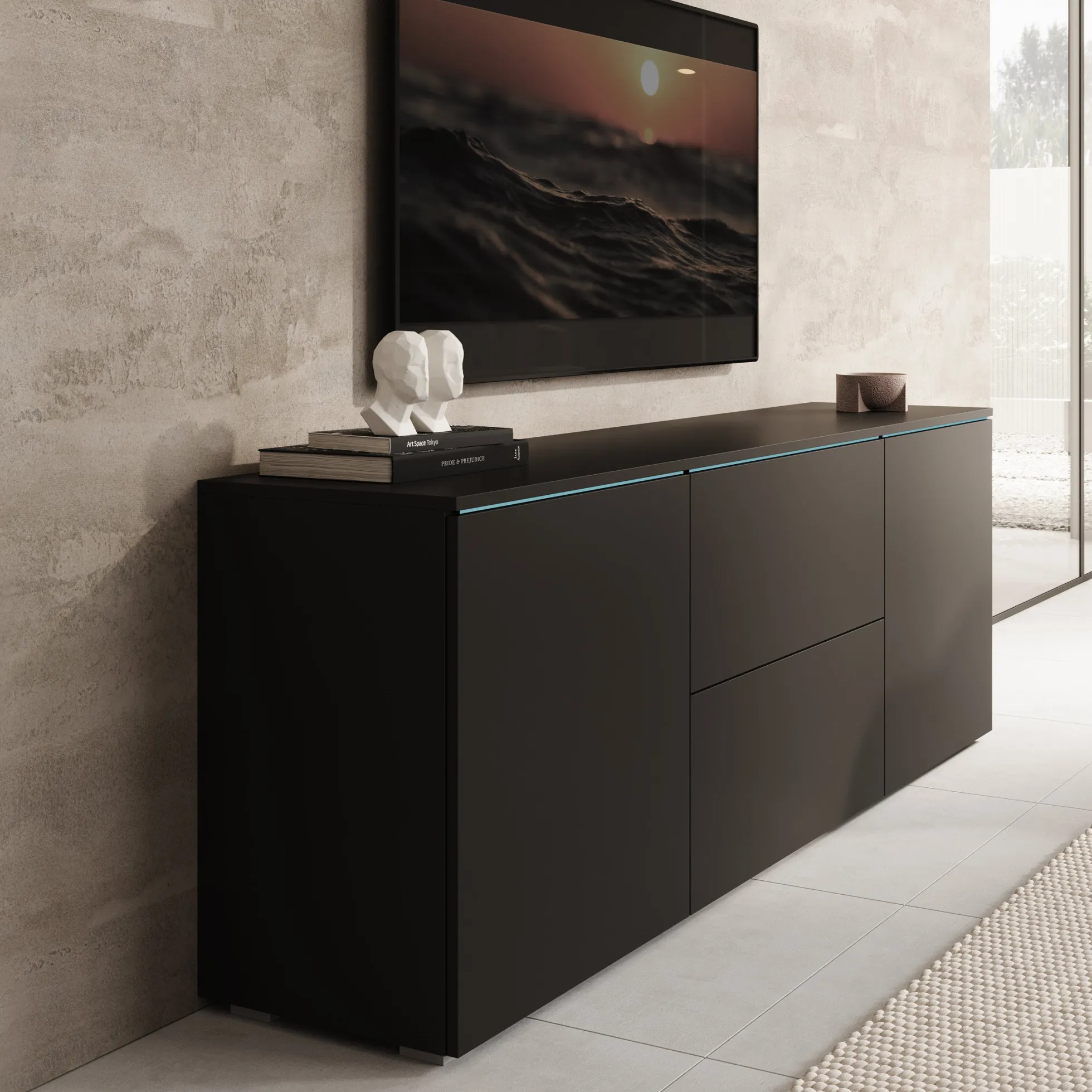 Vico - TV-Meubel - Zwart