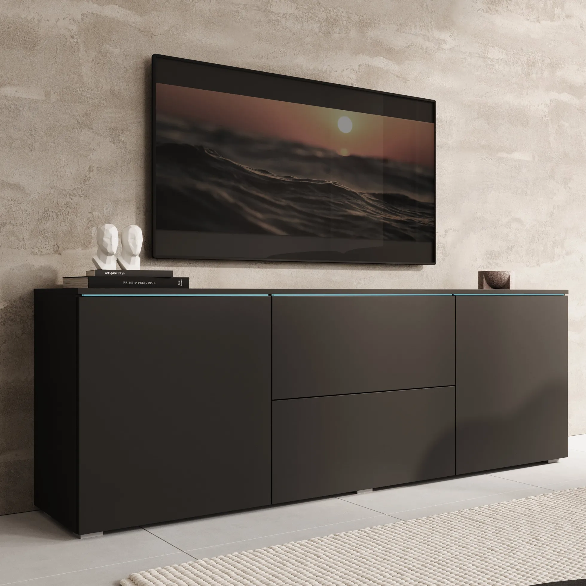 Vico - TV-Meubel - Zwart