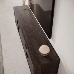 Victoria - TV-Meubel - Donker eiken - 195x38x61 cm