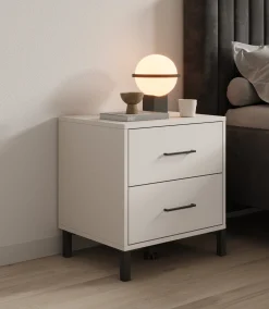 Vidor - Nachtkastje - Beige - 48x40x52 cm