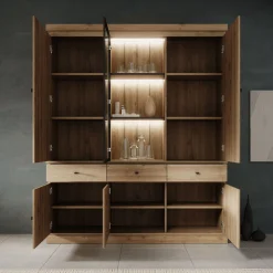 Vince 3 - Buffetkast - Eiken - 182x40x220 cm