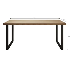 Vince - Eetkamertafel - Eiken - 180x98x78 cm