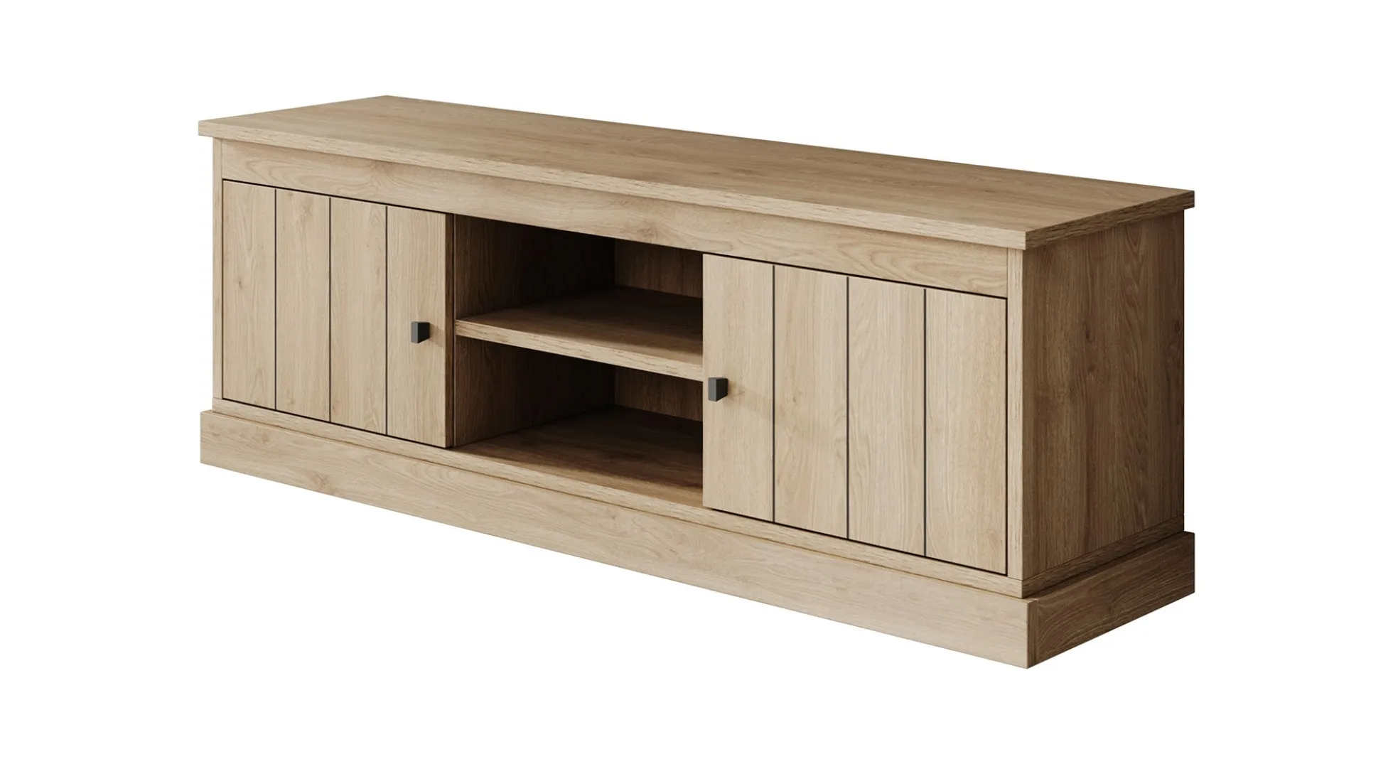 Vince - TV-Meubel met 2 deuren - Eiken - 155 cm