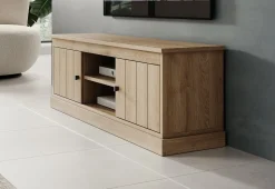 Vince - TV-Meubel met 2 deuren - Eiken - 155 cm