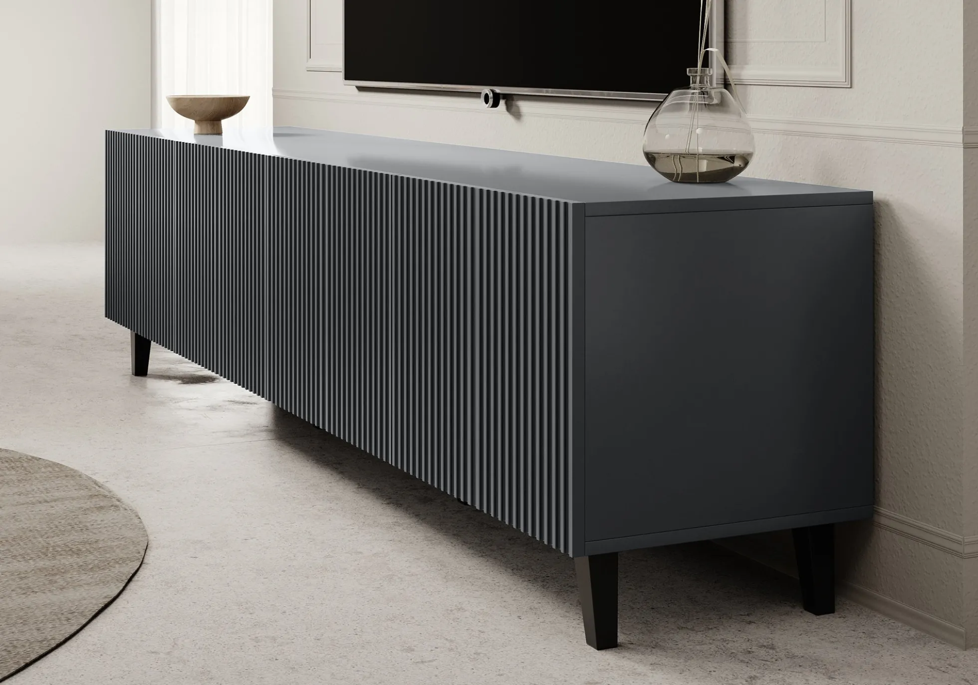Vintar - TV-Meubel - Antraciet - 200 cm