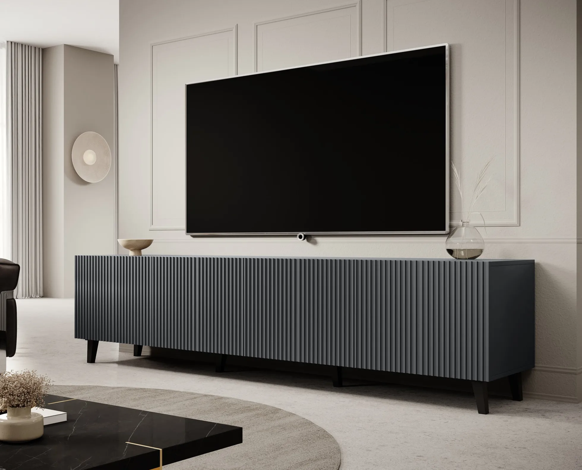 Vintar - TV-Meubel - Antraciet - 200 cm