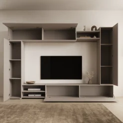 Virevano - Wandmeubel - Beige - 270x37x185 cm