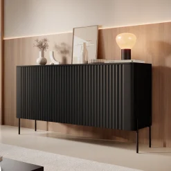 Vivi - Dressoir - Zwart - 150x40x80 cm