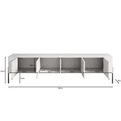 Vivi - TV-Meubel - Beige - 190x40x50 cm