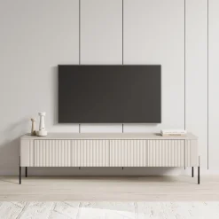 Vivi - TV-Meubel - Beige - 190x40x50 cm