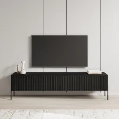 Vivi - TV-Meubel - Zwart - 190x40x50 cm
