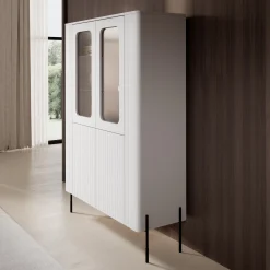 Vivi - Vitrinekast - Wit - 110x40x160 cm