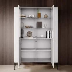 Vivi - Vitrinekast - Wit - 110x40x160 cm