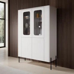 Vivi - Vitrinekast - Wit - 110x40x160 cm