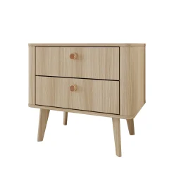 Voorne - Nachtkastje - Eiken - 63x38x57 cm