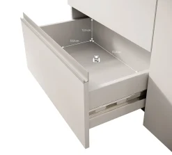 Walter - Kledingkast met schuifdeuren - Eiken/grijs - 200x61x200 cm