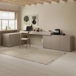 Whenua 4 - Bureau rechts - Beige - 338x141x79 cm
