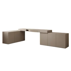 Whenua 4 - Bureau rechts - Beige - 338x141x79 cm