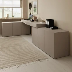 Whenua 4 - Bureau rechts - Beige - 338x141x79 cm