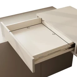 Whenua 4 - Bureau rechts - Beige - 338x141x79 cm