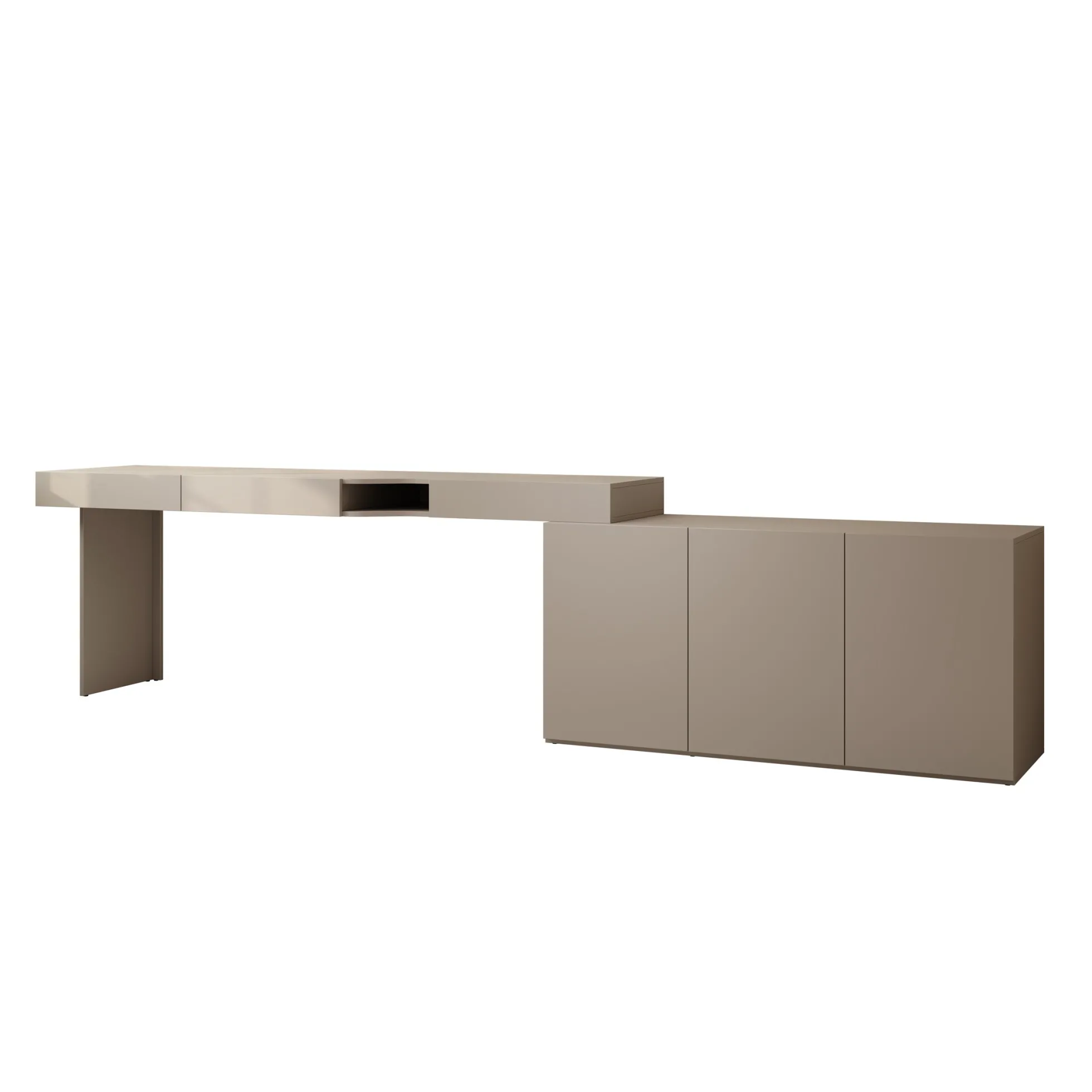 Whenua - Bureau links - Beige - 301x55x79 cm