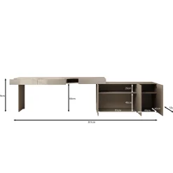 Whenua - Bureau links - Beige - 301x55x79 cm