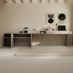 Whenua - Bureau rechts - Beige - 301x55x79 cm