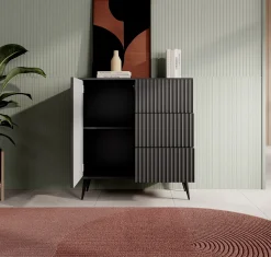 Winq - Dressoir - Antraciet - 90x40x98 cm
