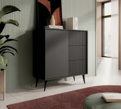 Winq - Dressoir - Antraciet - 90x40x98 cm