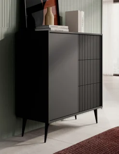 Winq - Dressoir - Antraciet - 90x40x98 cm