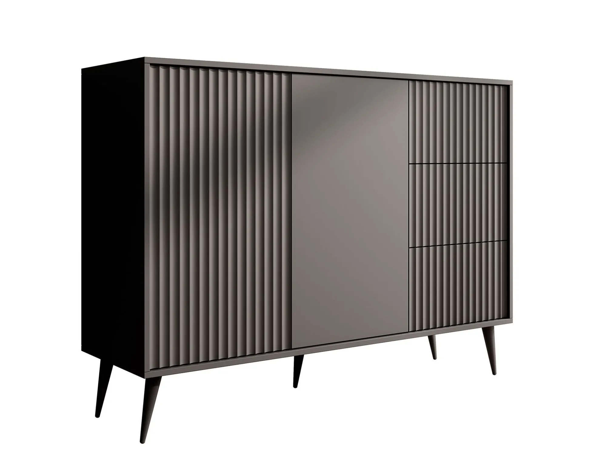 Winq - Dressoir - Antraciet - 135x40x98 cm
