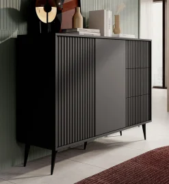 Winq - Dressoir - Antraciet - 135x40x98 cm