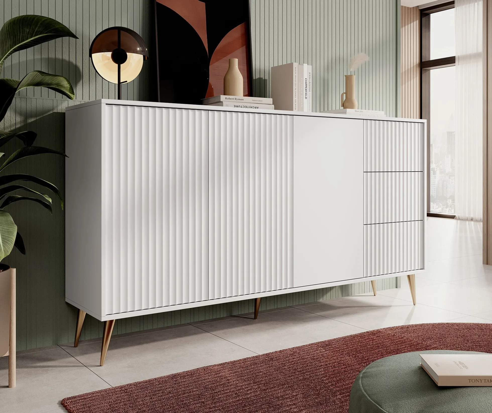 Winq - Dressoir - Wit - 179x40x98 cm