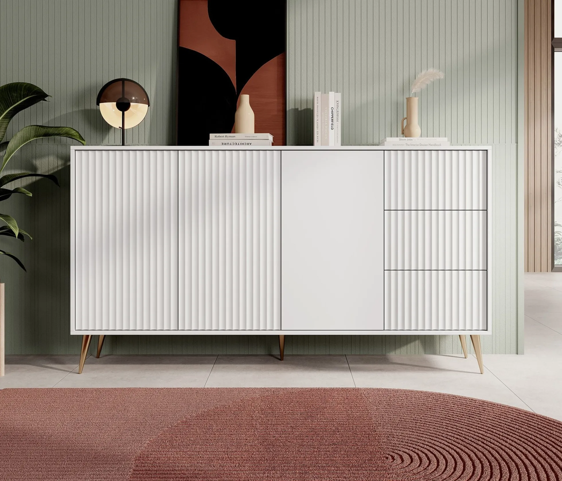 Winq - Dressoir - Wit - 179x40x98 cm
