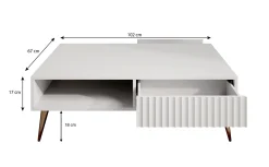 Winq - Salontafel 2 lades - Antraciet