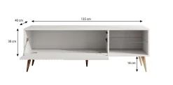 Winq - TV-Meubel - Antraciet - 135 cm