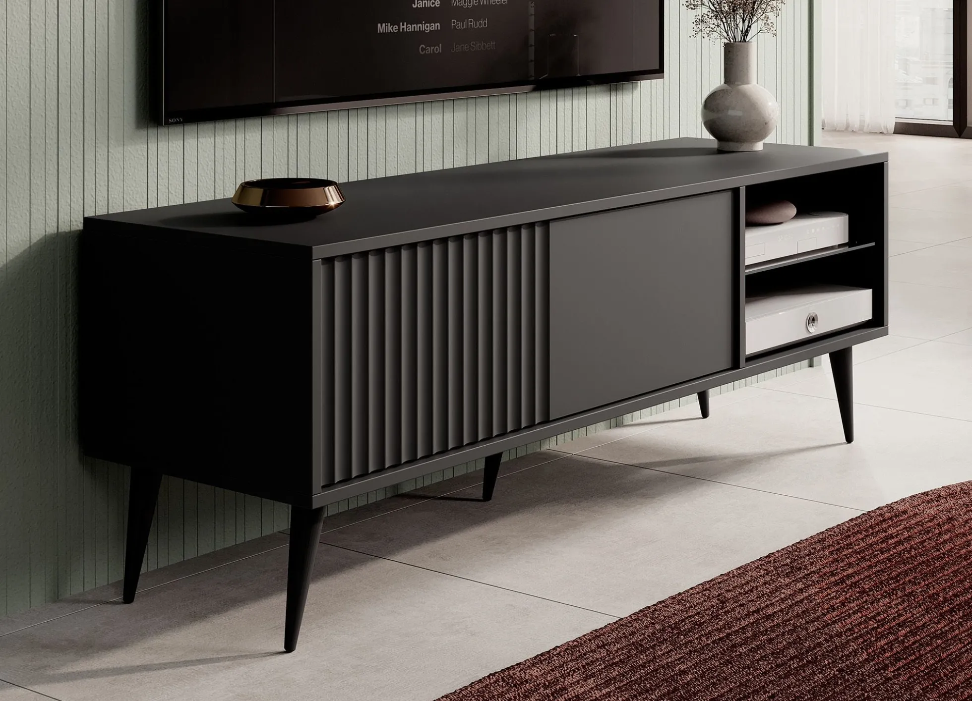 Winq - TV-Meubel - Antraciet - 135 cm