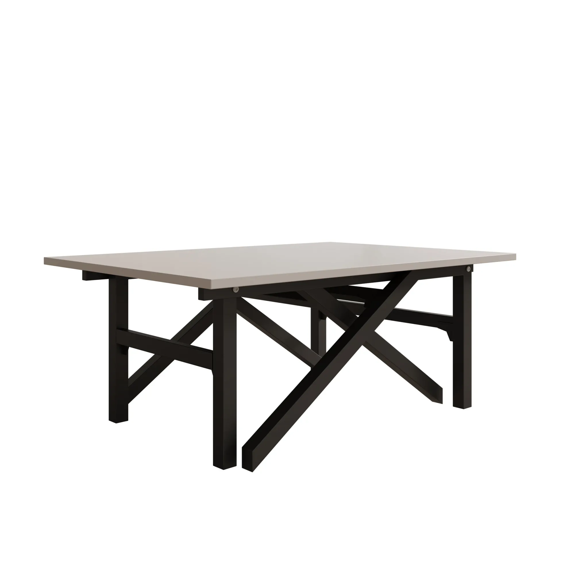 Xalir - Salontafel uitschuifbaar tot eettafel - Beige - 100x70x40 cm