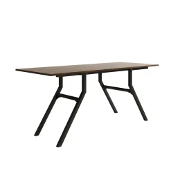 Xalir - Salontafel uitschuifbaar tot eettafel - Donker eiken - 100x70x