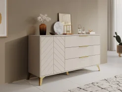 Xiano - Dressoir - Beige - 154x40x80 cm