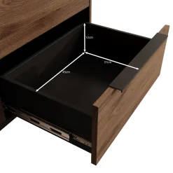 Xiano - Dressoir - Donker eikenpatroon - 104x40x80 cm