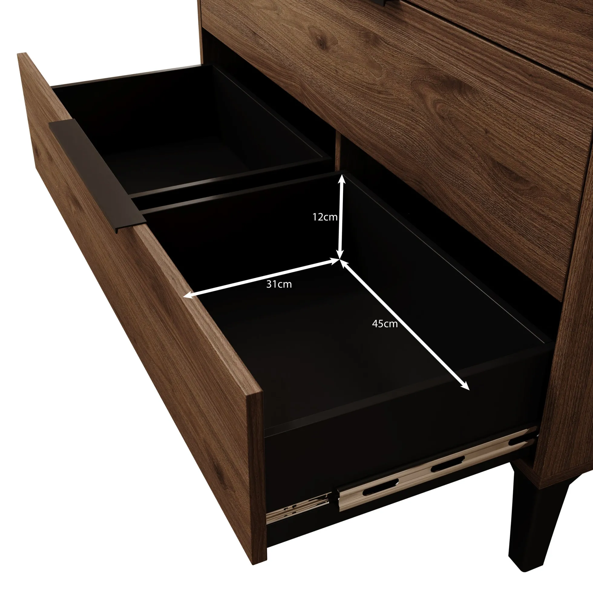 Xiano - Kledingkast 2 deurs - Donker eikenpatroon - 104x40x180 cm