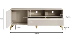 Xiano - TV-Meubel - Beige - 153 cm