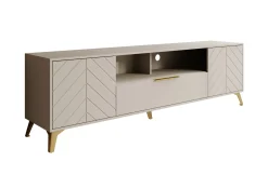 Xiano - TV-Meubel met 2 deuren - Beige - 204x40x60 cm
